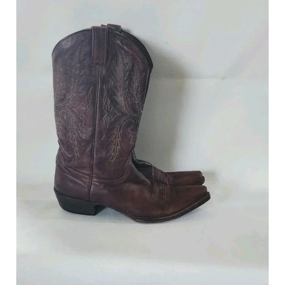 Stetson Western Boots Mens Cassidy Pull On Brown 12-020 Made In Mexico